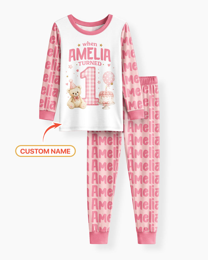 When Baby Turn New Age Two Piece Long Sleeve Pajama Set Bamboo Two Piece Long Sleeve Pajama Set