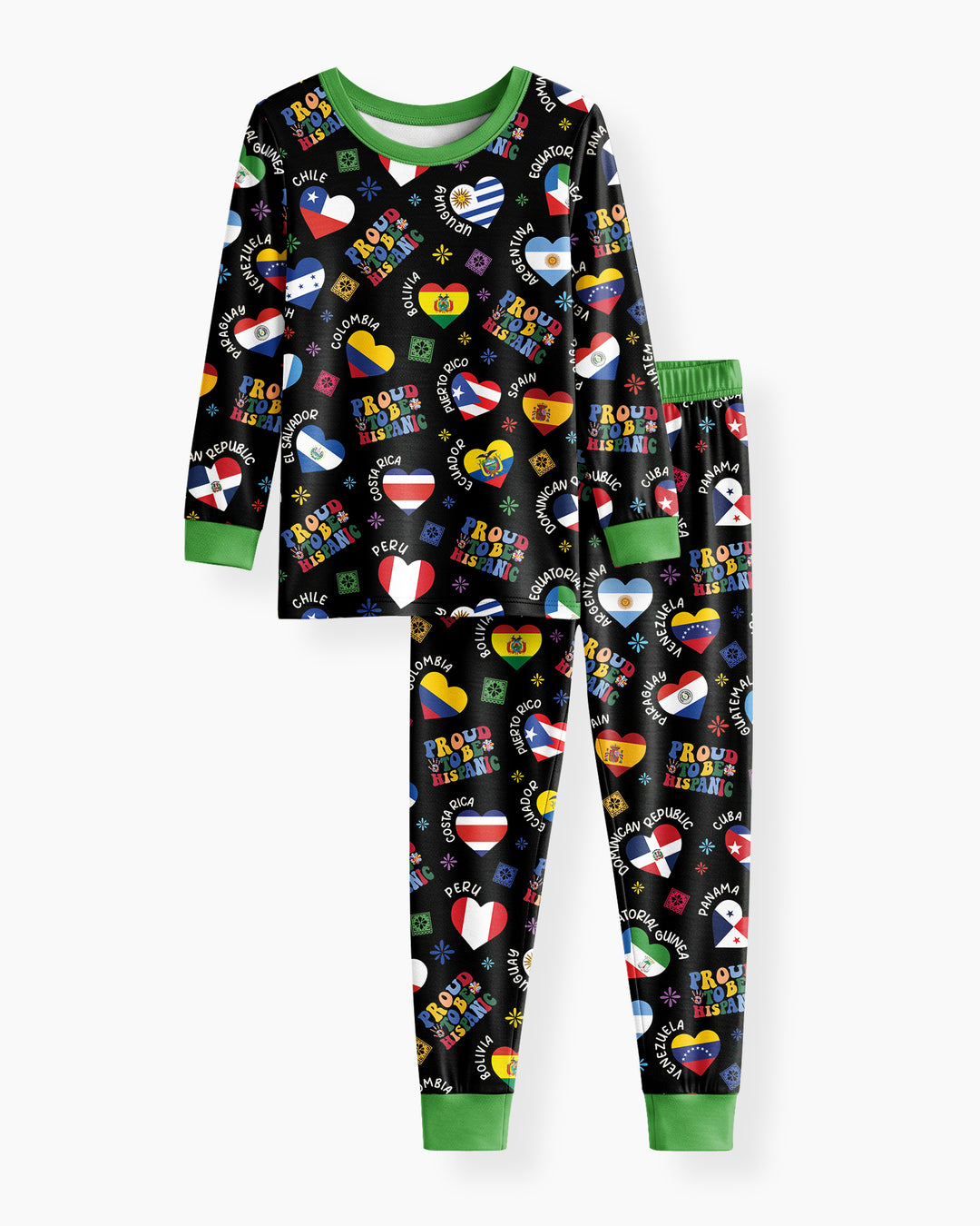 Proud To Be Hispanic Bamboo Two Piece Long Sleeve Pajama Set