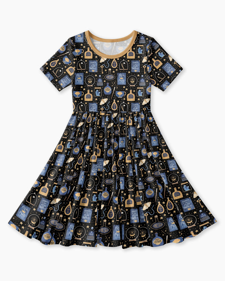 Good Witch Spell books and Potions Bamboo Twirl Dress
