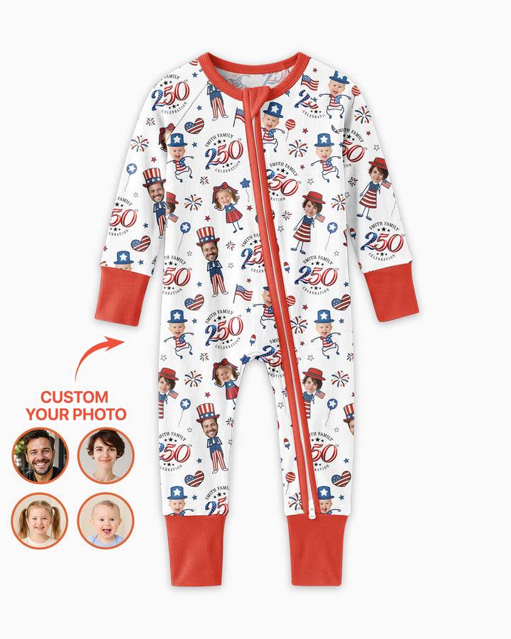 Gerippte Babykleidung mit individuellem Foto - Weich &amp; Skizzenhaft