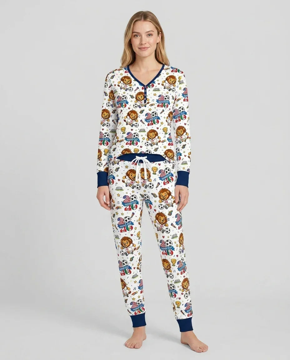 Vorlage Bambus Damen Pyjama Set