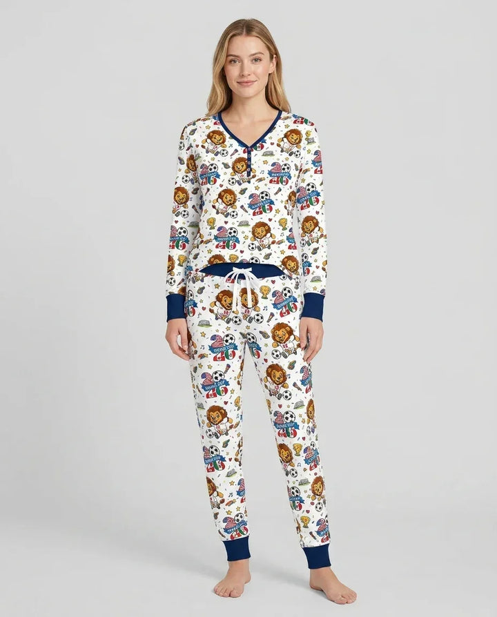 Vorlage Bambus Damen Pyjama Set