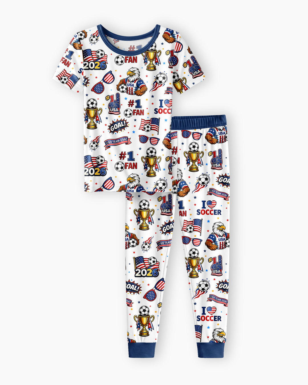 Zweiteiliges, kurzärmliges Pyjama-Set mit Marienkäfern