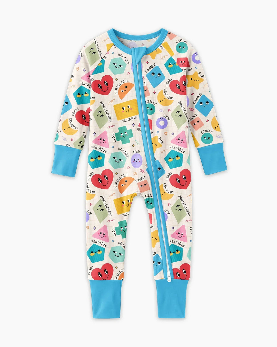 Happy Shape Squad Family Matching Bamboo Convertible Zippy