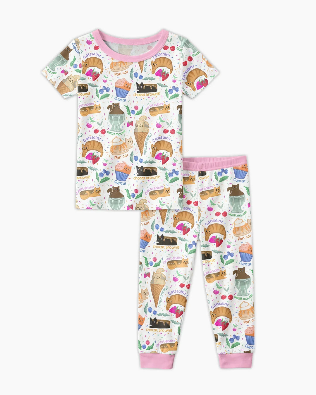 Zweiteiliges, kurzärmliges Pyjama-Set mit Marienkäfern