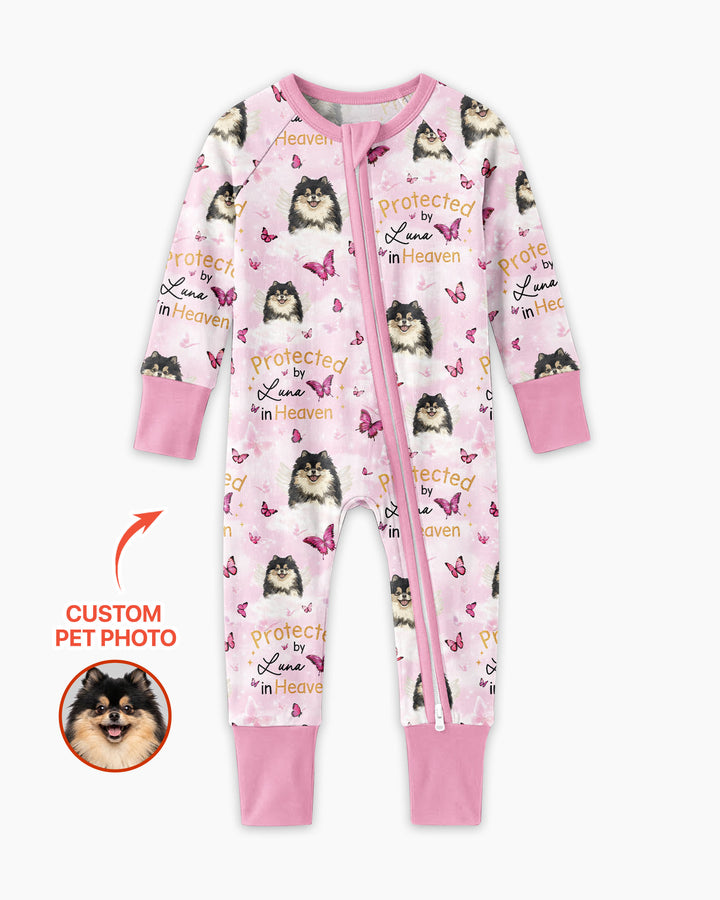 Gerippte Babykleidung mit individuellem Foto - Weich &amp; Skizzenhaft