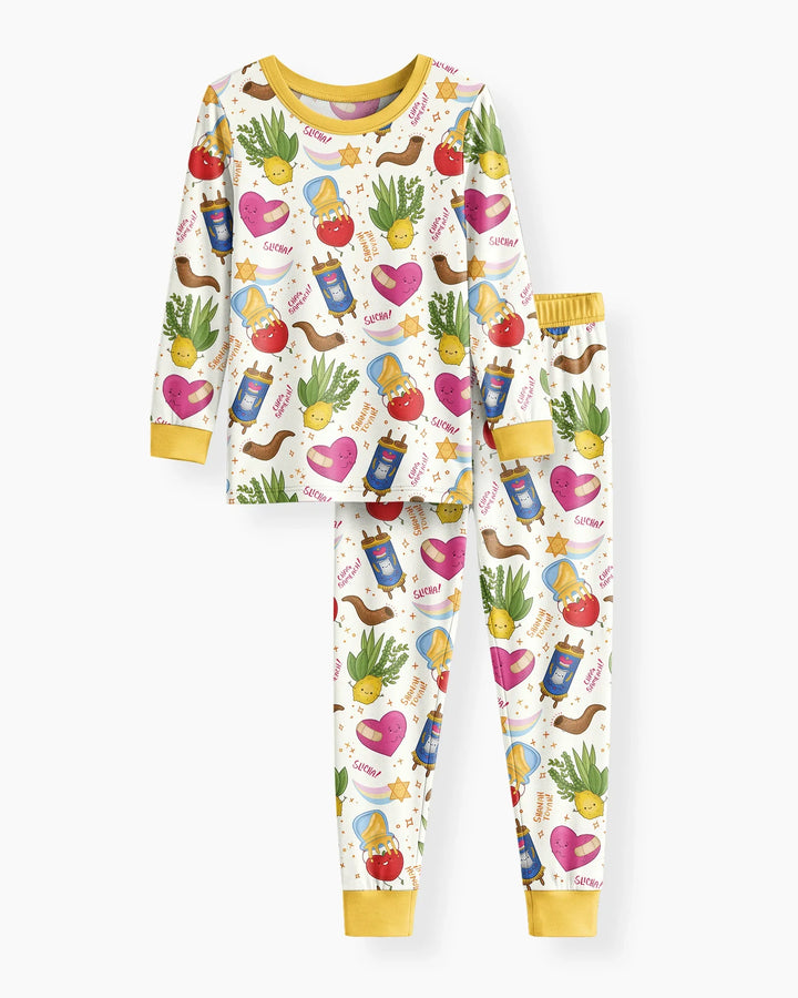 Jewish High Holidays Bamboo Two Piece Long Sleeve Pajama Set