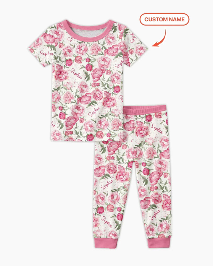 Zweiteiliges, kurzärmliges Pyjama-Set mit Marienkäfern