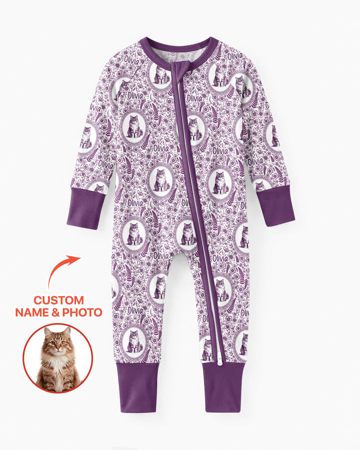 Custom Pet Photo Chinoiserie Garden Bamboo Convertible Zippy