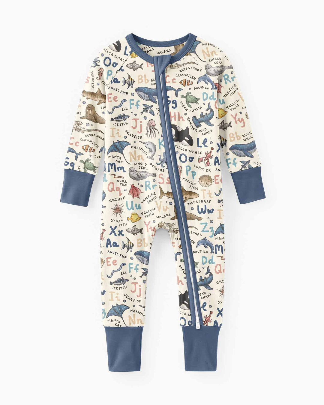 Ocean Animal Alphabet Bamboo Convertible Zippy