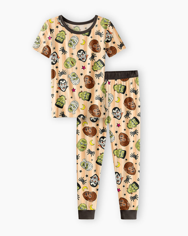 Zweiteiliges, kurzärmliges Pyjama-Set mit Marienkäfern