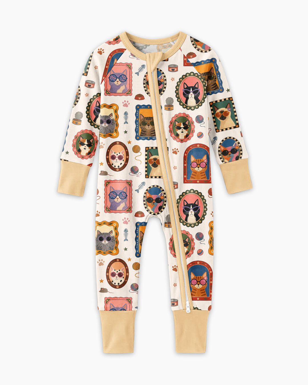 Vintage Cat Portraits Bamboo Convertible Zippy