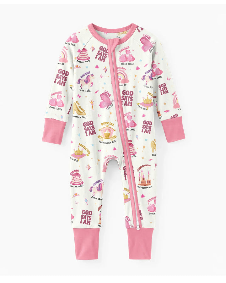 God Says I Am Girl Bamboo Convertible Zippy