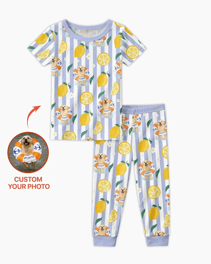 Zweiteiliges, kurzärmliges Pyjama-Set mit Marienkäfern