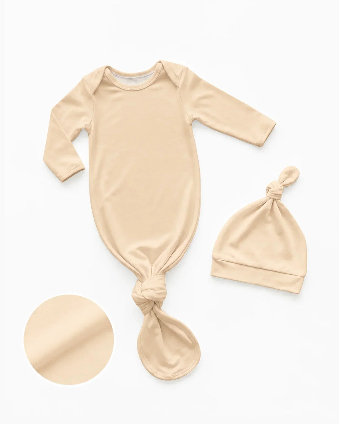 Kleid mit einfarbigem Knoten