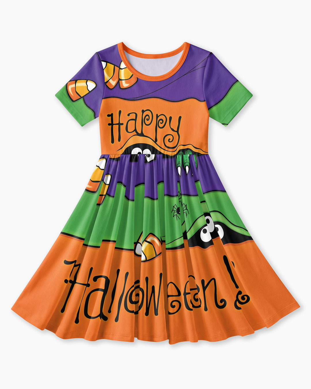 Happy Halloween Bamboo Twirl Dress