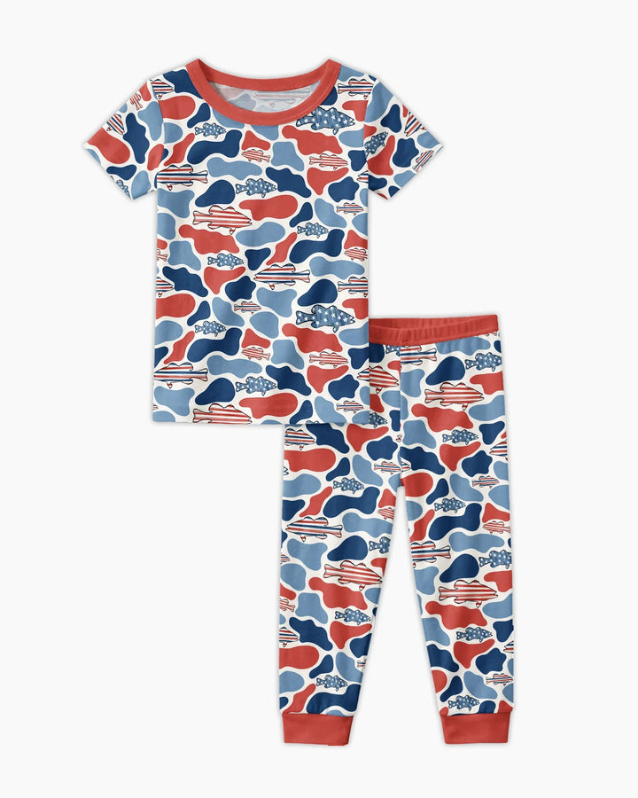 Zweiteiliges, kurzärmliges Pyjama-Set mit Marienkäfern