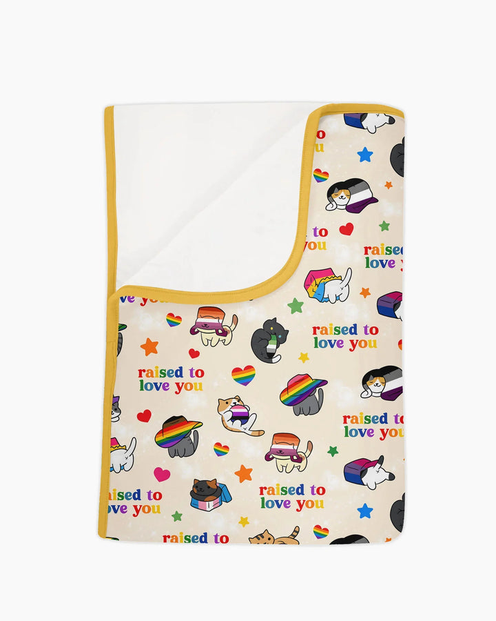 Rainbow Paws Family Matching Bamboo Blanket