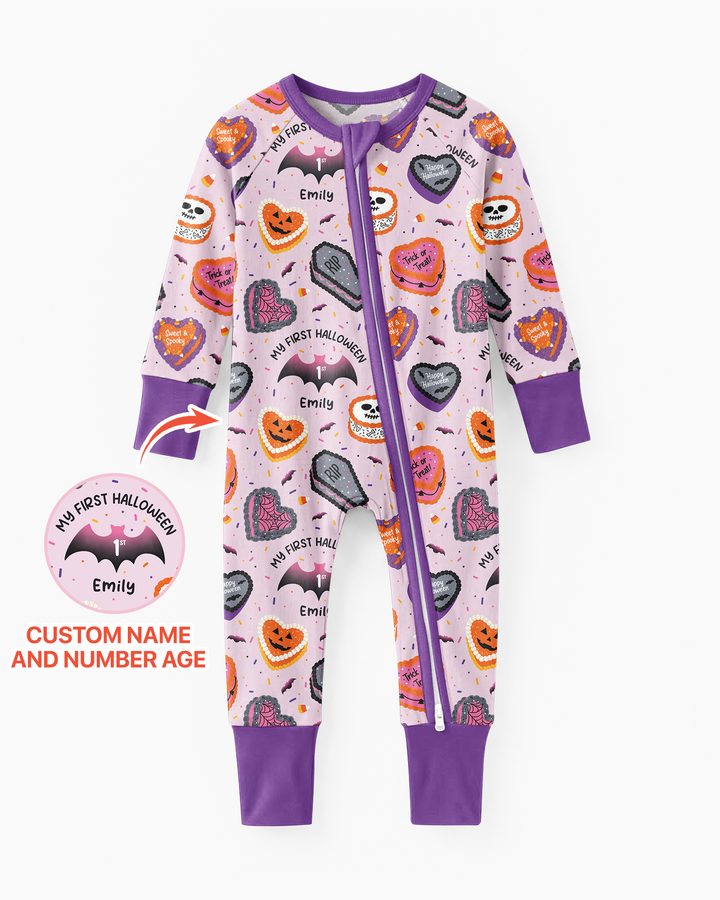 Halloween Is My Birthday Custom Name Bamboo Convertible Zippy