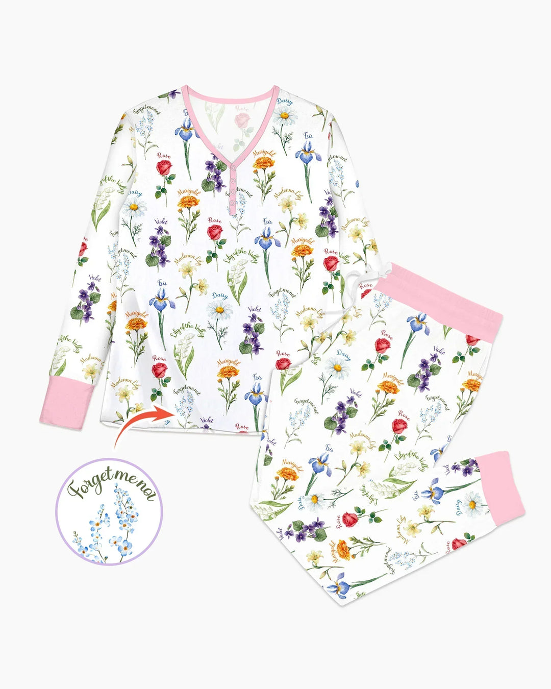 Vorlage Bambus Damen Pyjama Set
