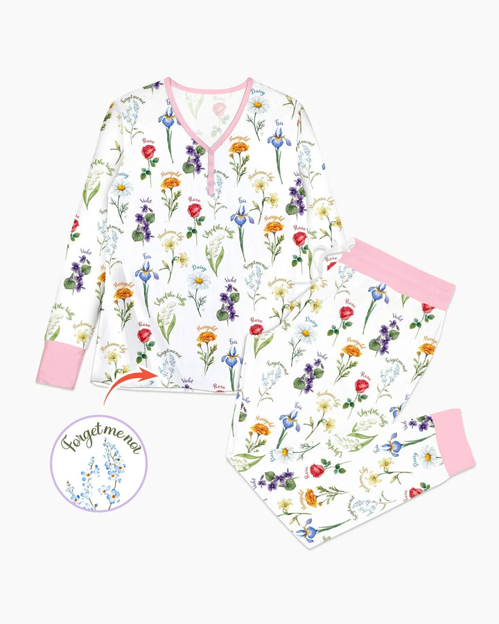 Vorlage Bambus Damen Pyjama Set