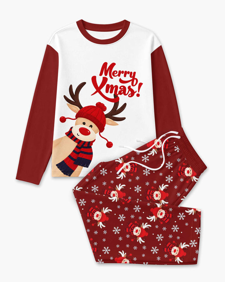 Merry Reindeer Nights Bamboo Men's Pajama Set