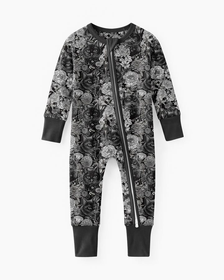 Midnight Cat Garden Bamboo Convertible Zippy