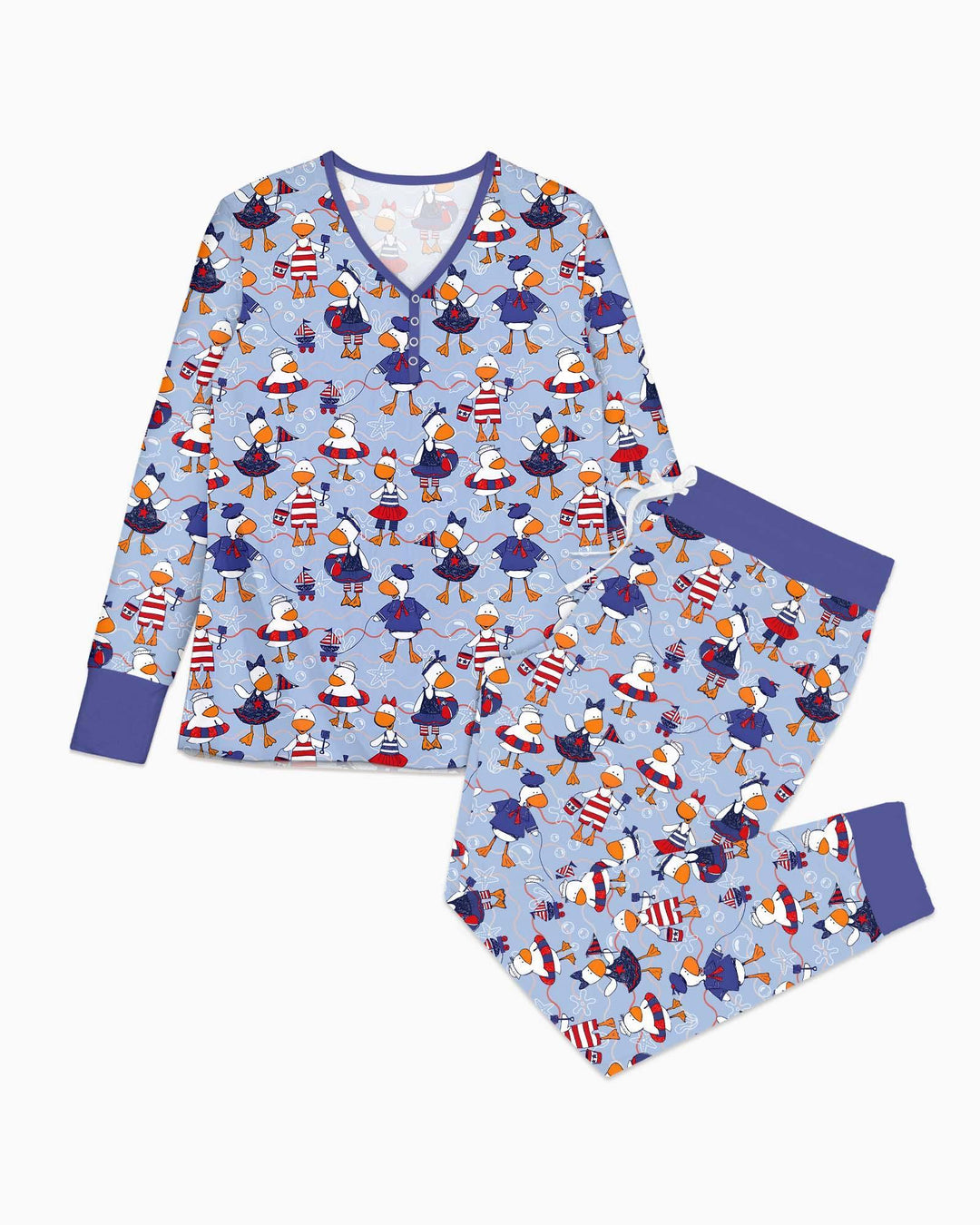 Freedom Floaties Family Matching Bamboo Women Pajama Set