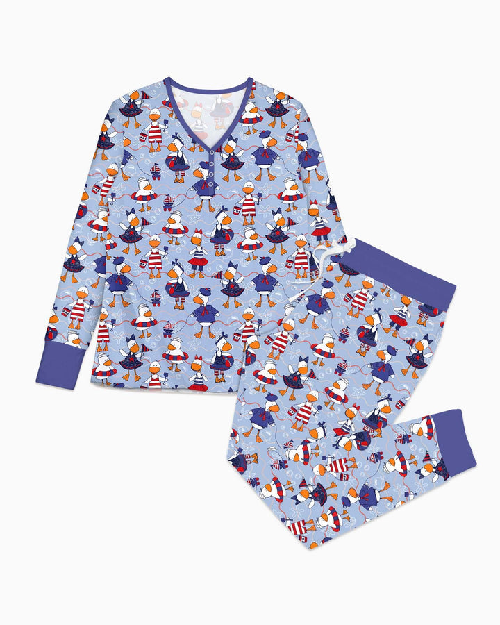 Freedom Floaties Family Matching Bamboo Women Pajama Set