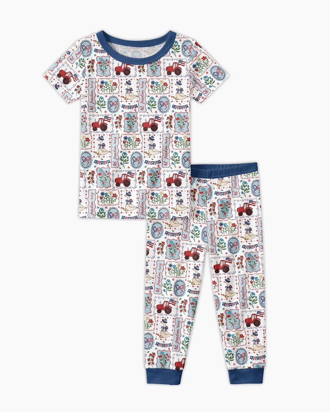 Zweiteiliges, kurzärmliges Pyjama-Set mit Marienkäfern