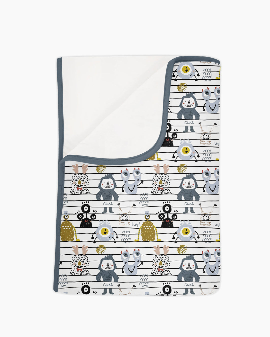 Playful Monster Friends Bamboo Blanket