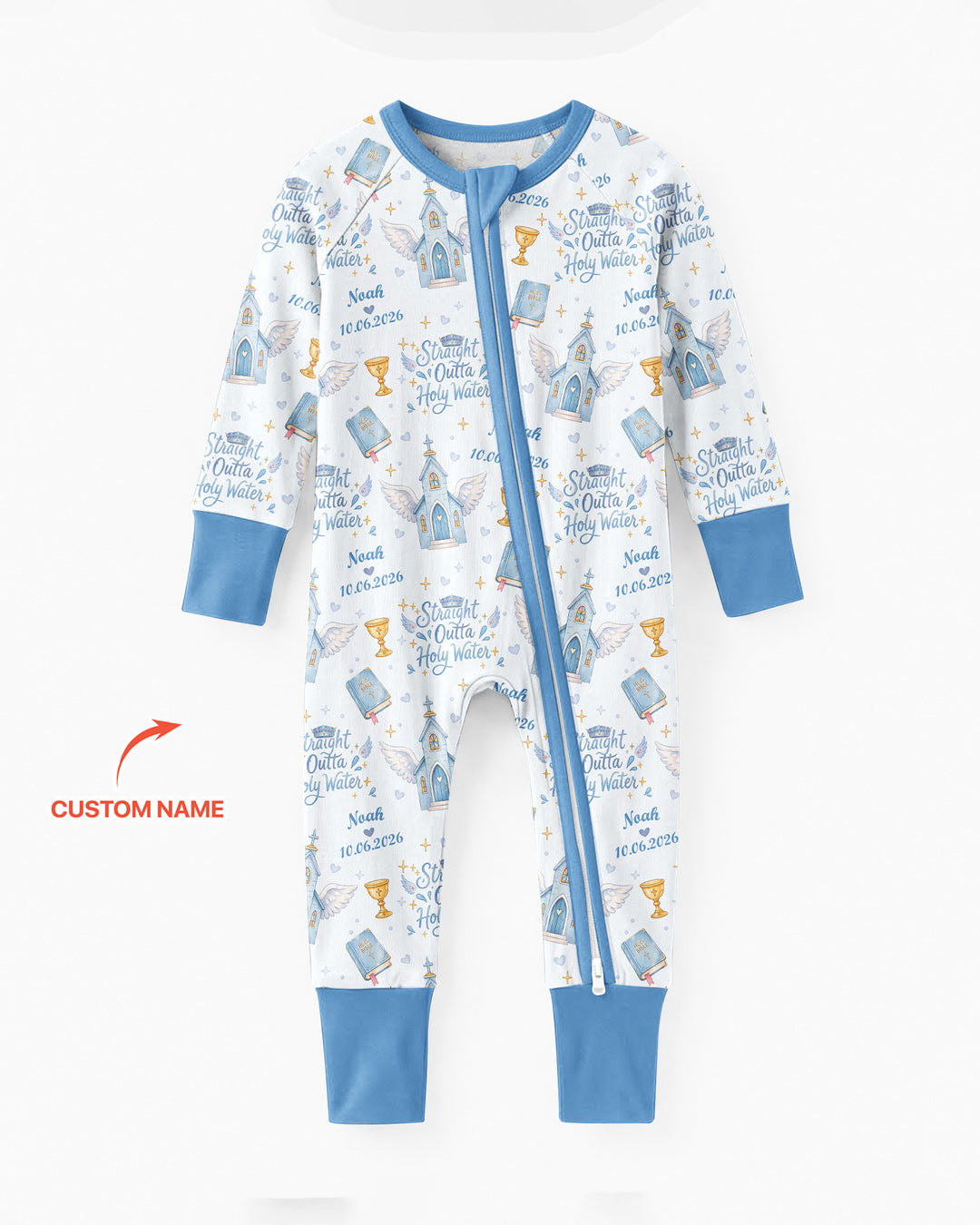 Gerippte Babykleidung mit individuellem Foto - Weich &amp; Skizzenhaft