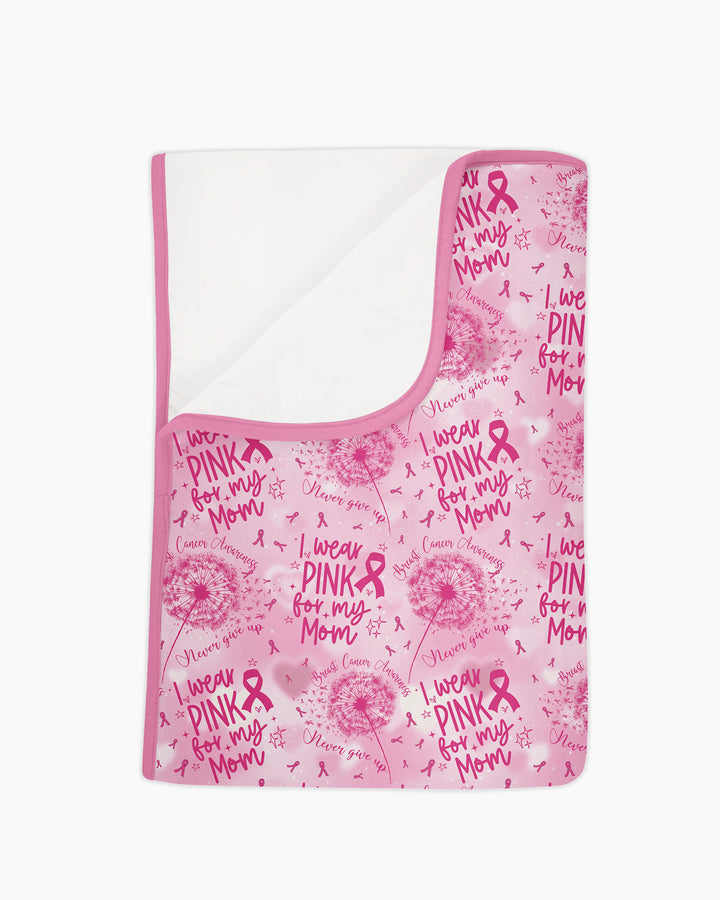 I Wear Pink For My Mom Bamboo Blanket