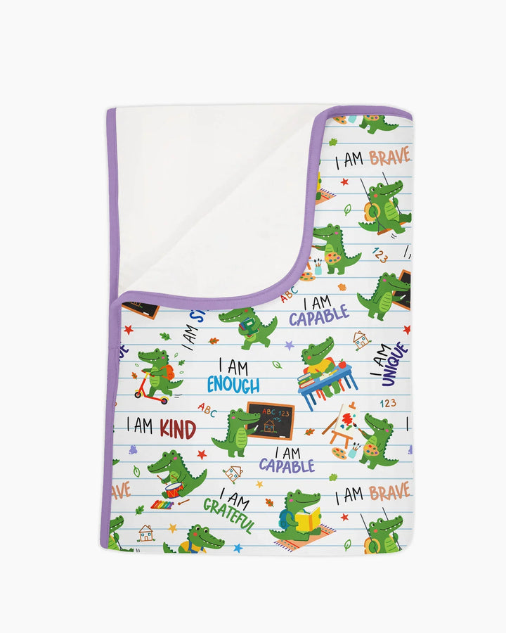 Brave Gator Days Bamboo Blanket