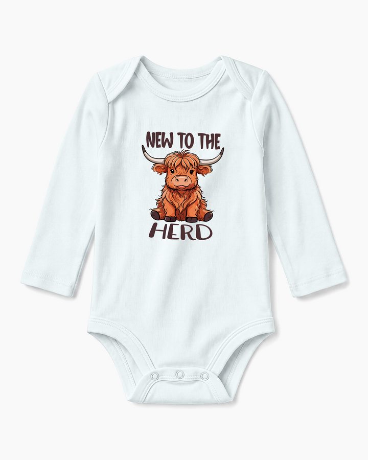 New to the Herd Highland Cow Baby Bamboo Bodysuit