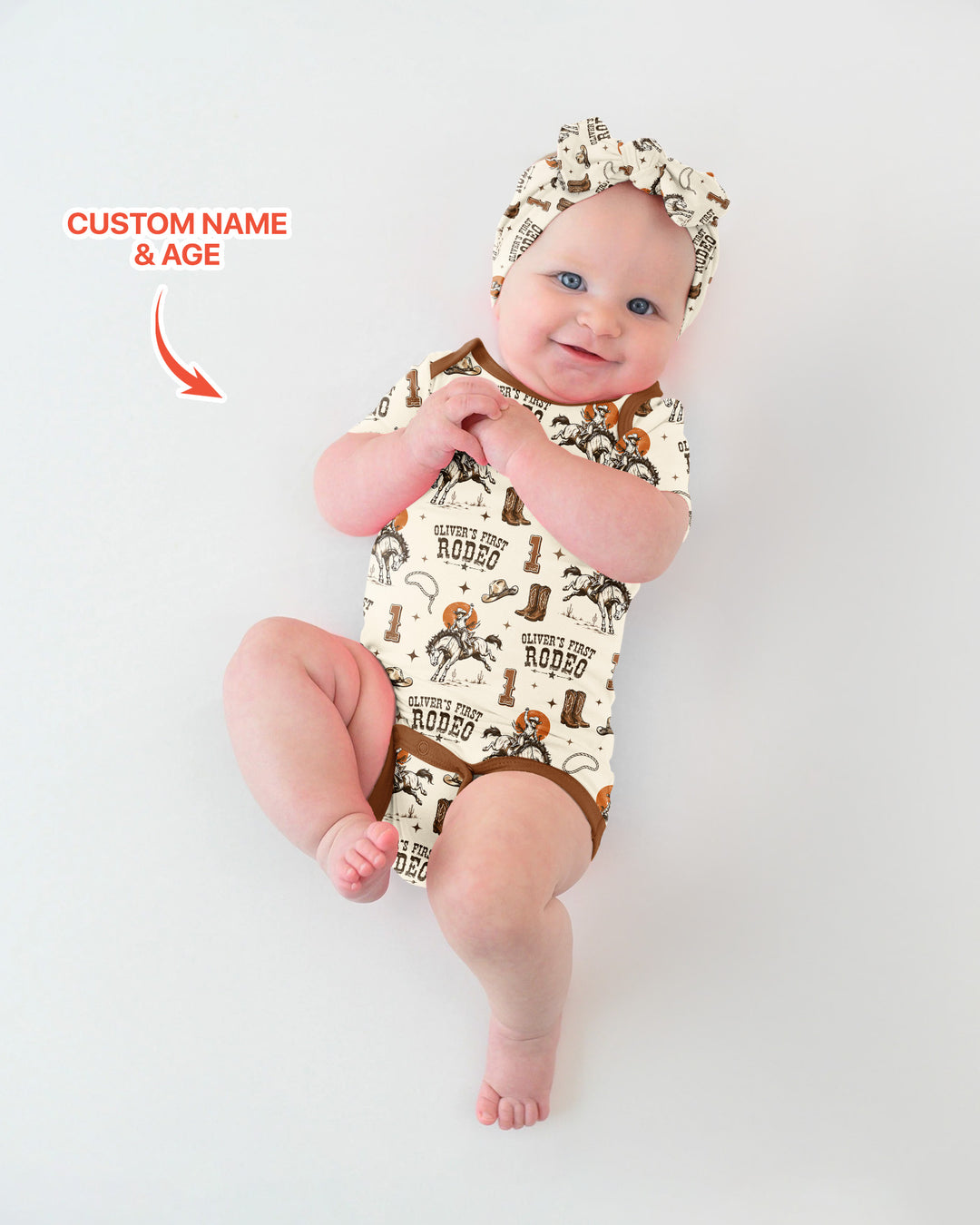 Gerippte Babykleidung mit individuellem Foto - Weich &amp; Skizzenhaft