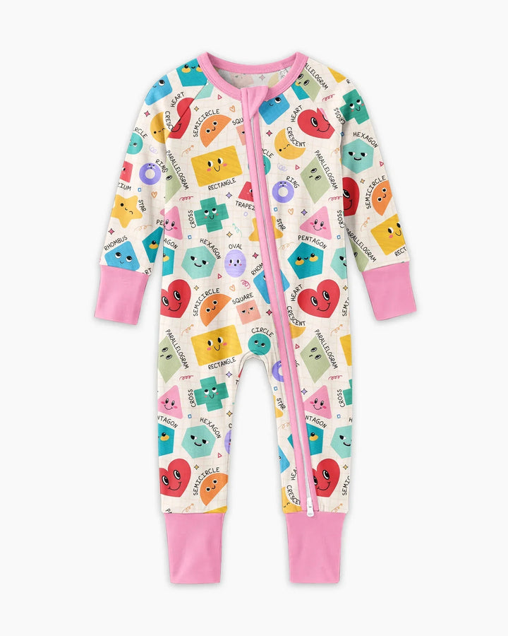 Happy Shape Squad Family Matching Bamboo Convertible Zippy