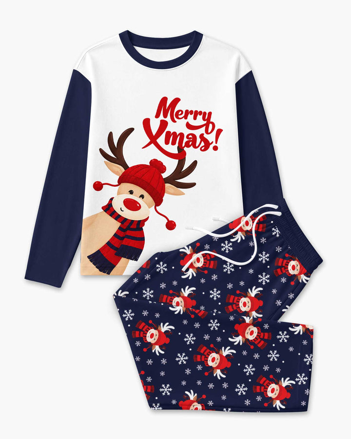 Merry Reindeer Nights Bamboo Men's Pajama Set