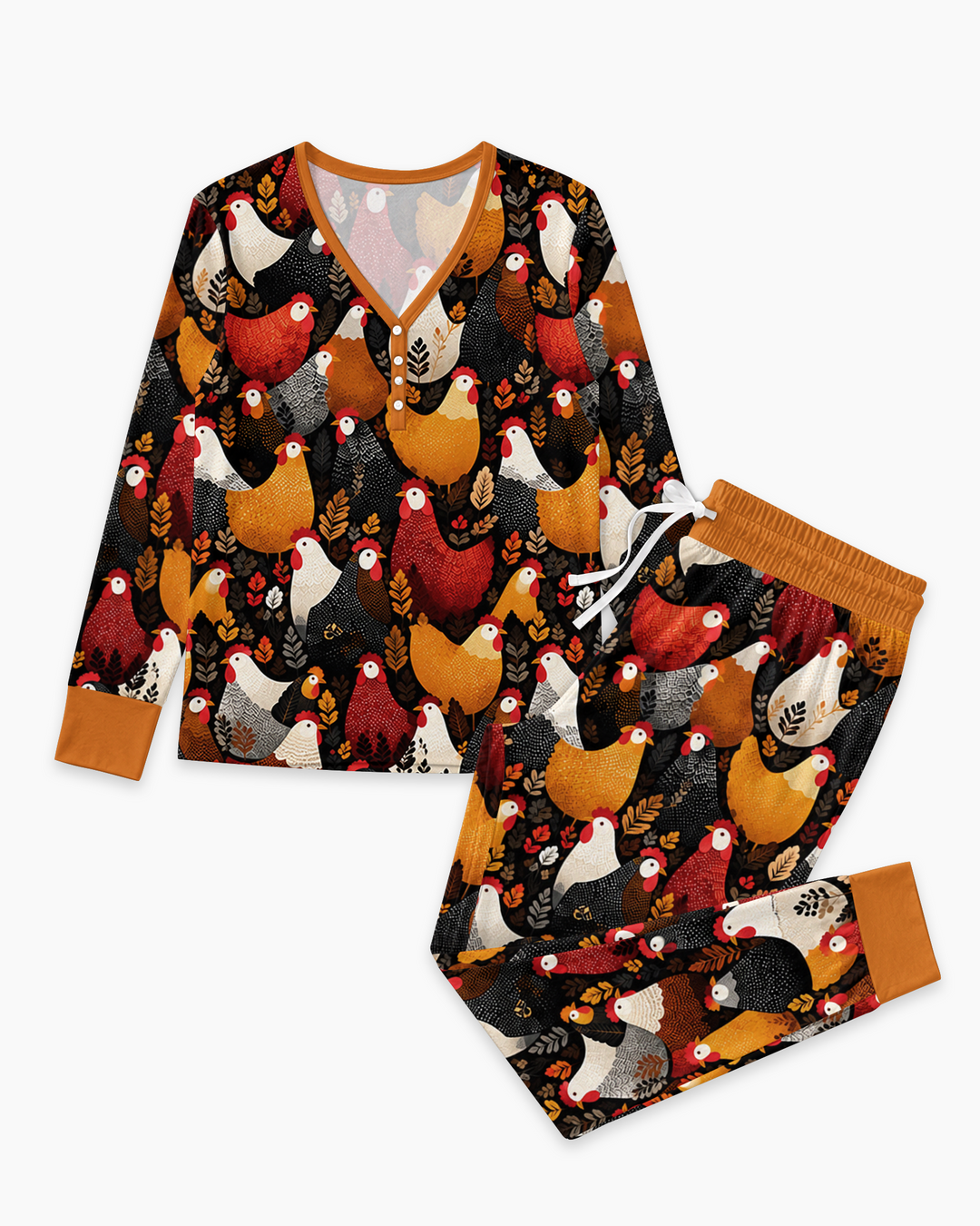 Chicken Coop Bamboo Women Pajama Set