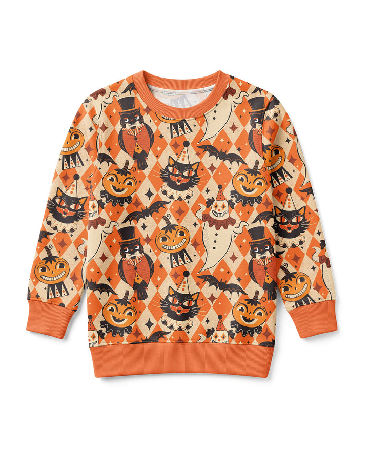Vintage Halloween Carnival Bamboo Crewneck Sweatshirt