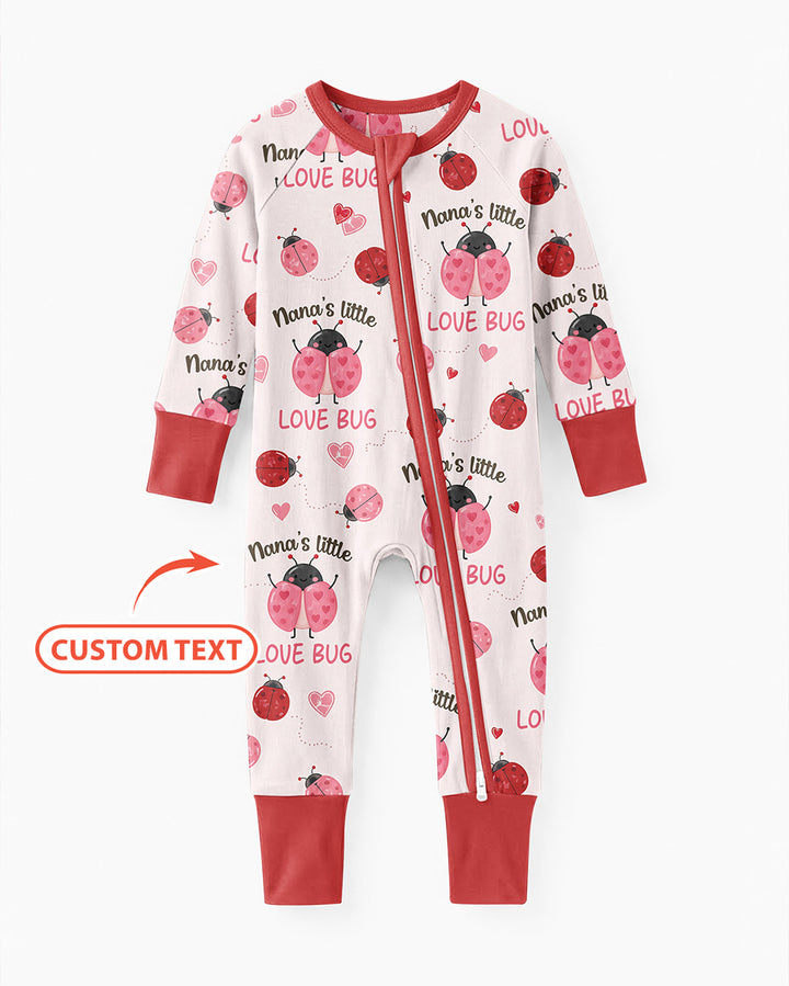 Personalized Grandma's Little Love Bug Bamboo Convertible Zippy