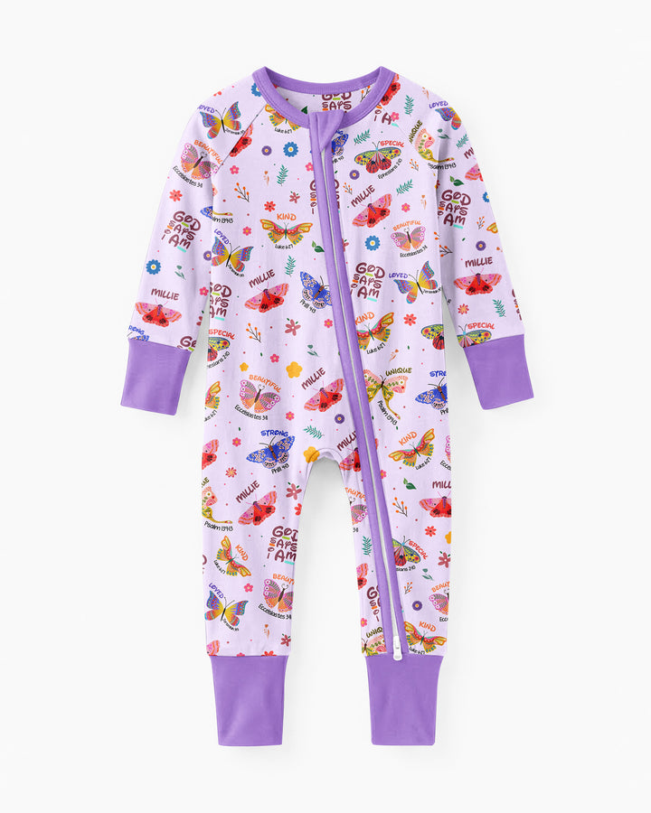 Gerippte Babykleidung mit individuellem Foto - Weich &amp; Skizzenhaft