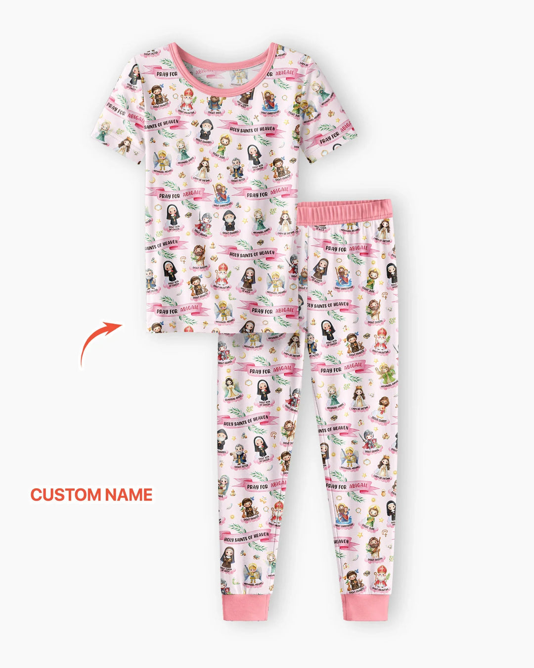 Zweiteiliges, kurzärmliges Pyjama-Set mit Marienkäfern