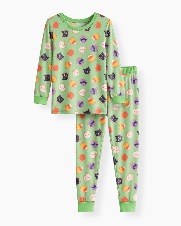 Halloween Cookies Bamboo Two Piece Long Sleeve Pajama Set
