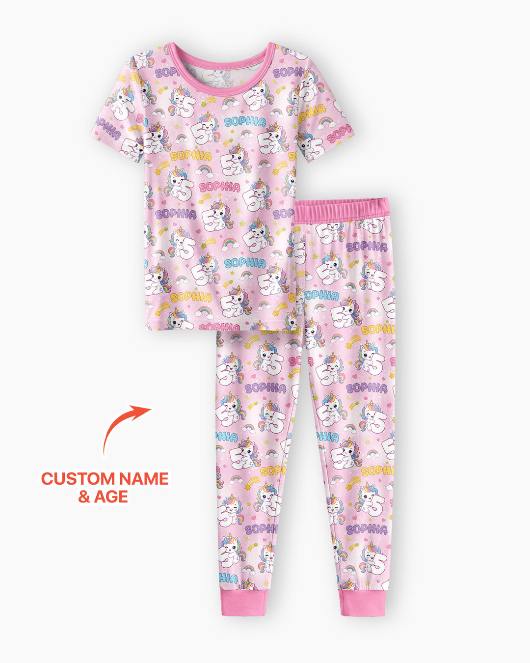 Zweiteiliges, kurzärmliges Pyjama-Set mit Marienkäfern
