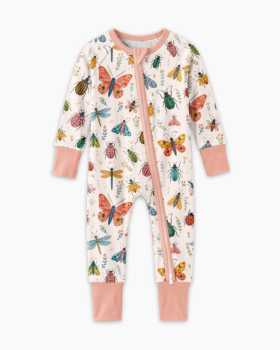 Folk Art Insects Bamboo Convertible Zippy