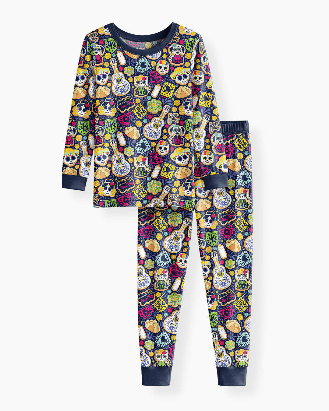 Cookie De Los Muertos Bamboo Two Piece Long Sleeve Pajama Set