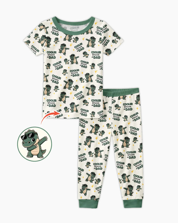 Zweiteiliges, kurzärmliges Pyjama-Set mit Marienkäfern