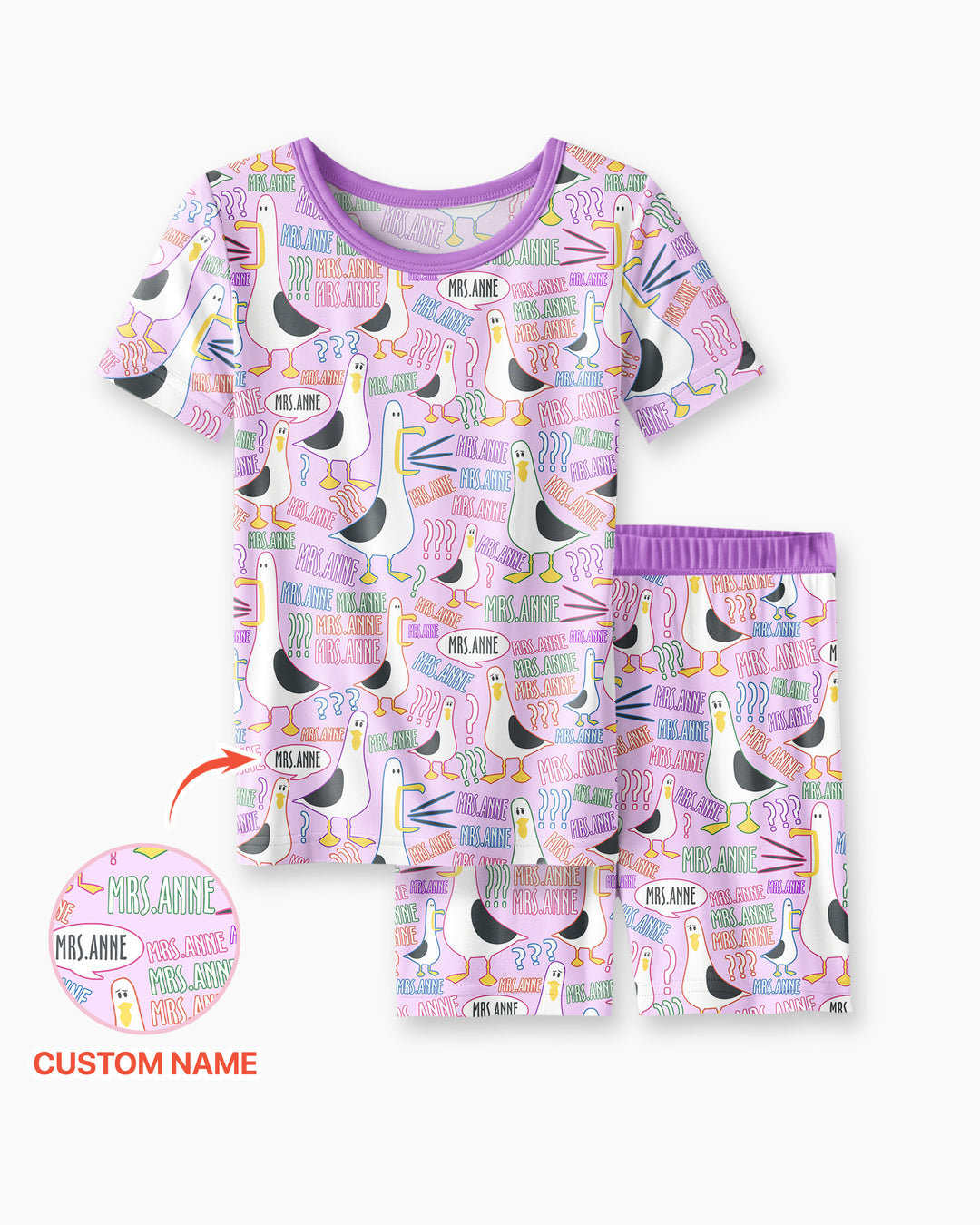 Schlafanzug-Set zweiteilig, kurze Ärmel, kurze Hose, Bambus