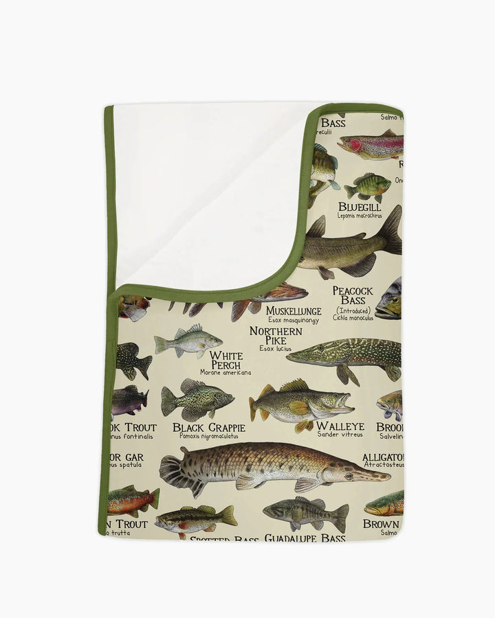 Fish Of America Bamboo Blanket